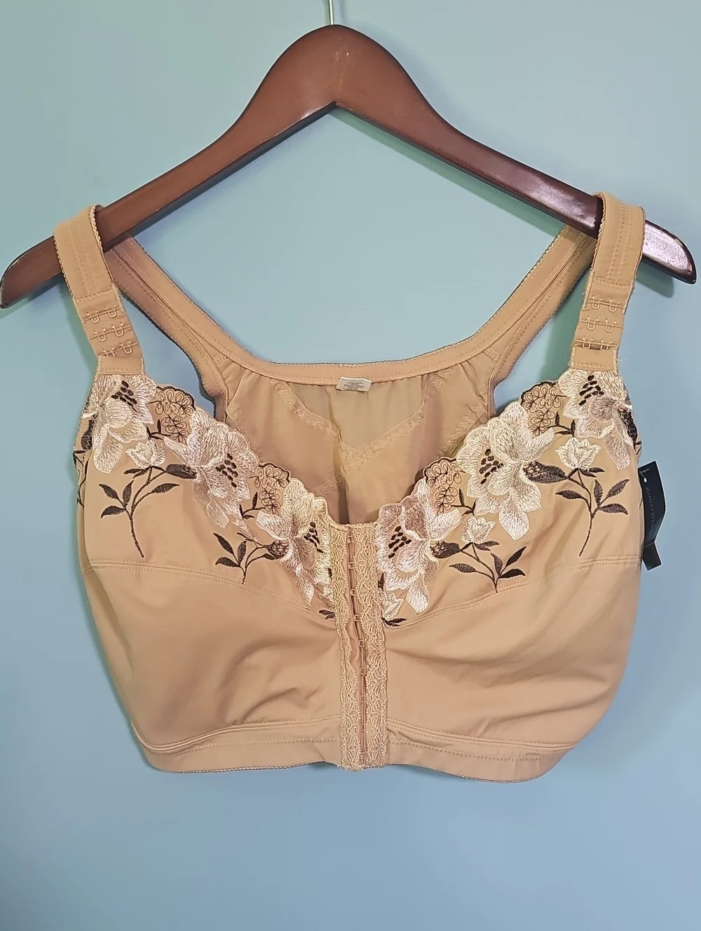 NWT Ashley Stewart Plus Size Full Coverage Nude Bra Size 44DDD